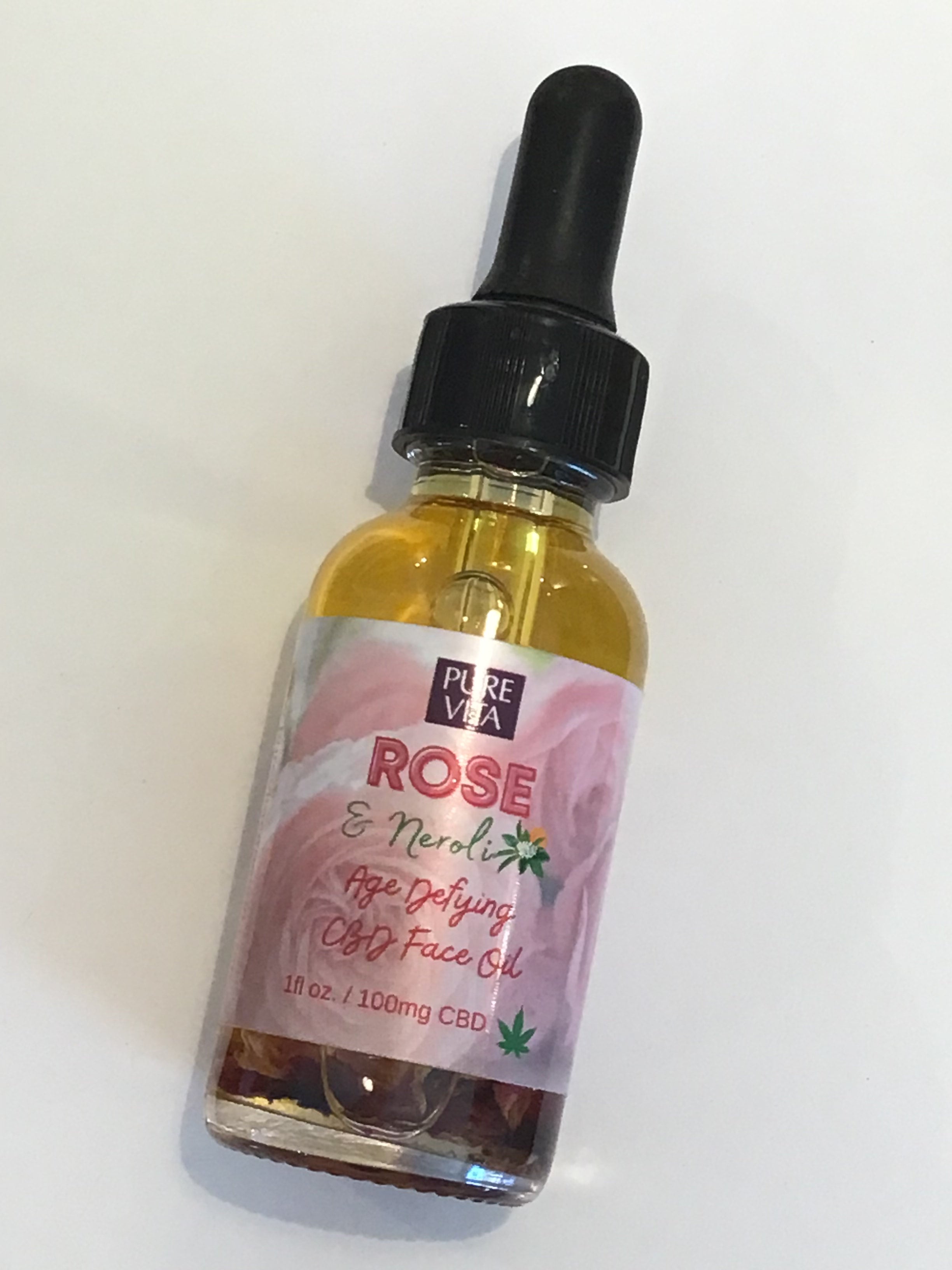 Rose and Neroli CBD Face Oil Pure Vita